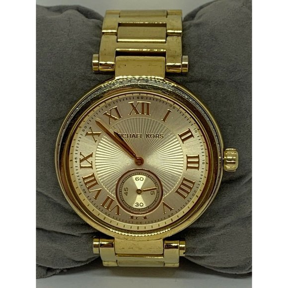 Michael Kors MK5867 Womens Gold Stainless Steel An